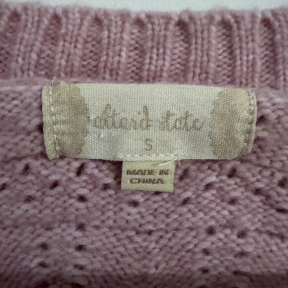 ALTAR'D State Size SMALL Pink Front Button Cardigan Buttery Soft Oversized Knit - Picture 2 of 6